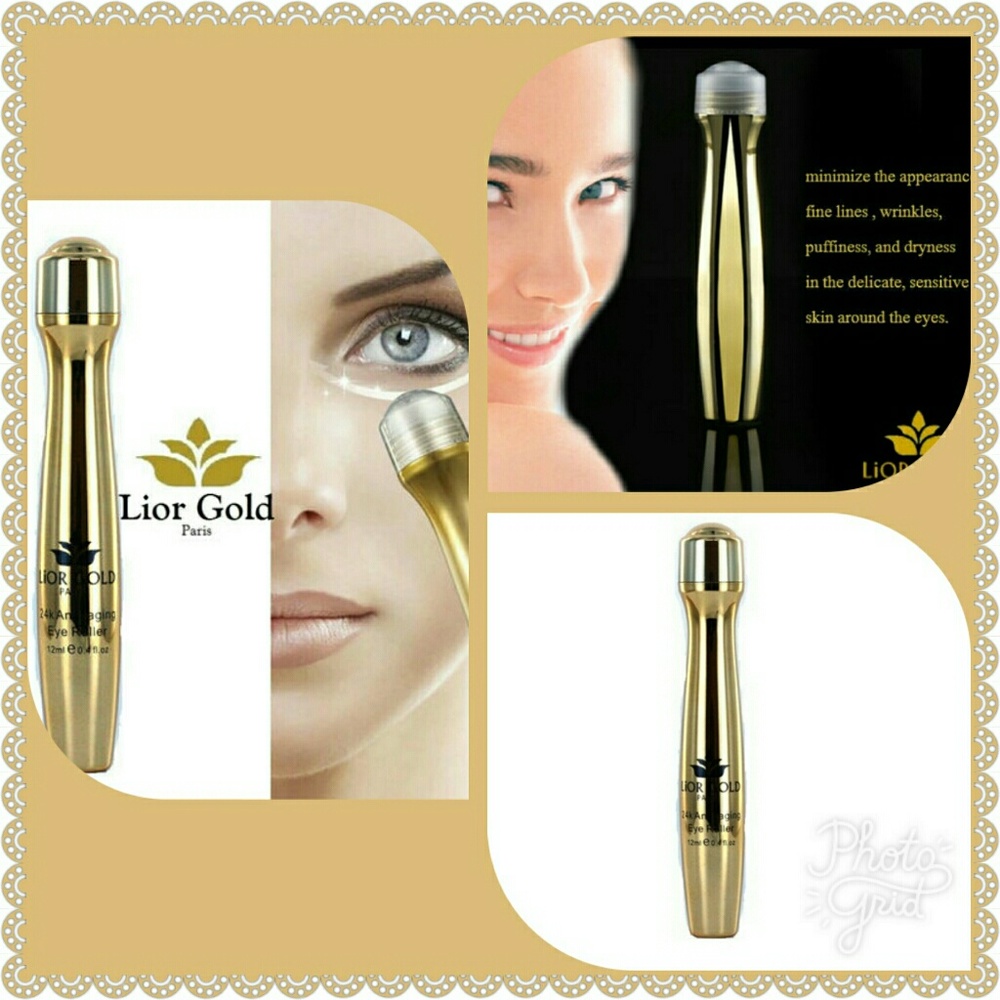 🆕 LIOR GOLD PARIS 24K ANTI AGING EYE ROLLER