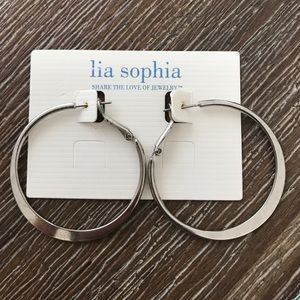 Lia Sophia hoop earrings