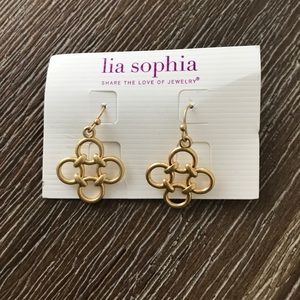 Gold Lia Sophia earrings