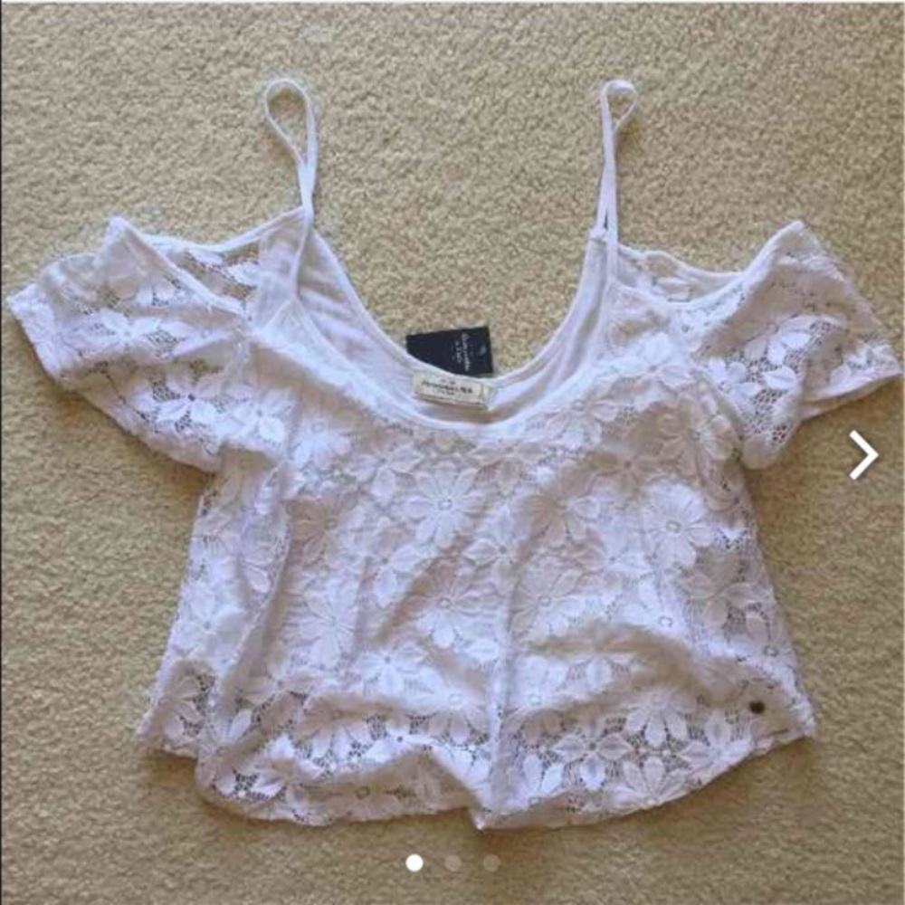 A&F Off-Shoulder Crop Top (NWT)