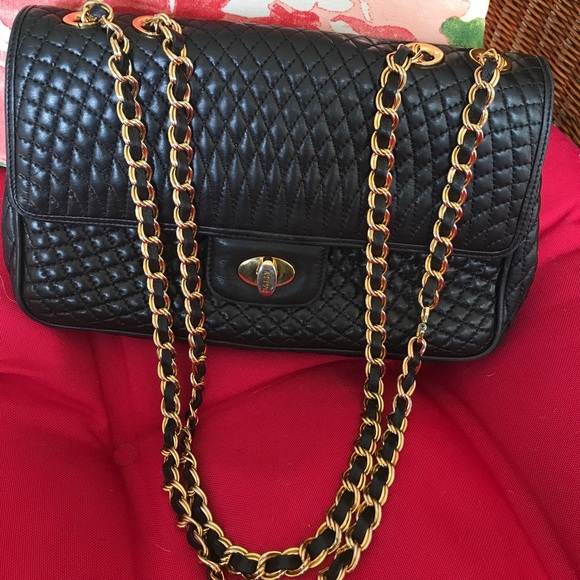 Quilted Lamb Skin Bally Bag 100% Authentic - Picture 2 of 8