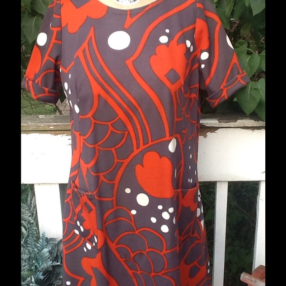 VTG 60s Graphic Bold Print Twiggy Dress - Picture 2 of 4