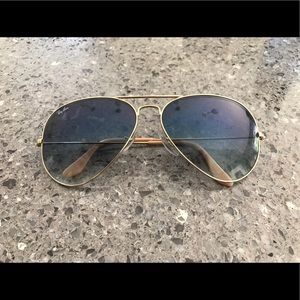 Ray Ban large aviators- blue gradient.