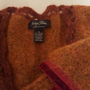 Indigo Palms Rust sweater with beautiful trim