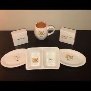 Rae Dunn Cat Dishes