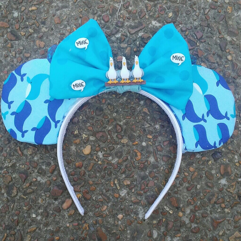 Reversible Nemo Finding dory Custom Mouse Ears