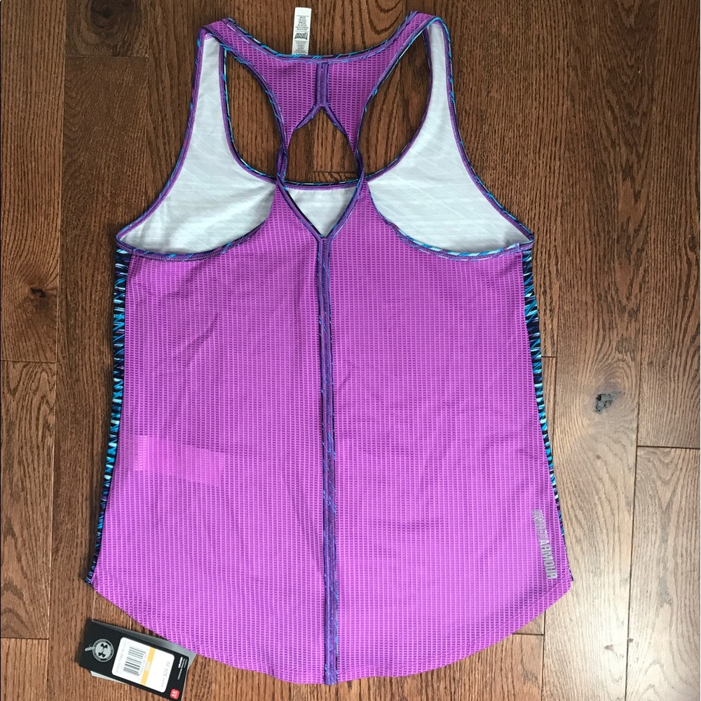 Under Armour sheer twist-back tank