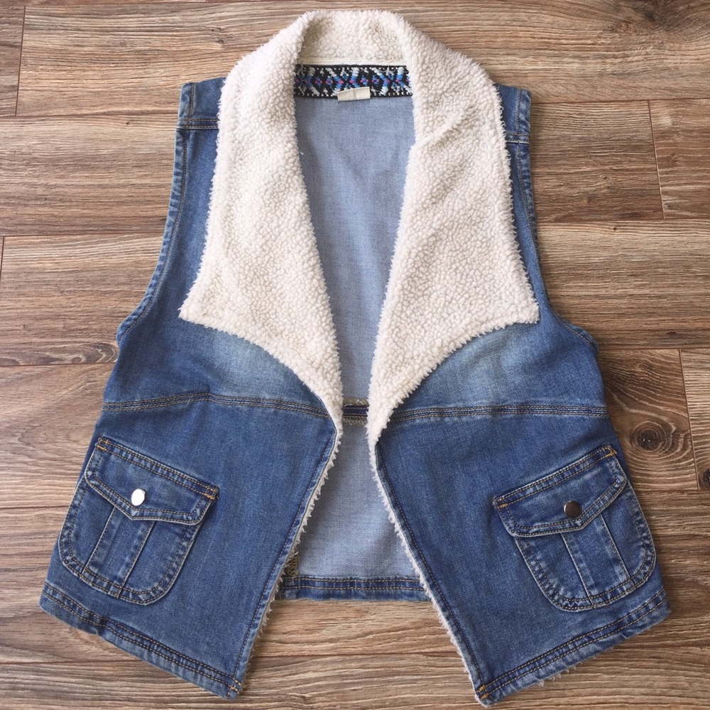 Sherpa Jean Vest