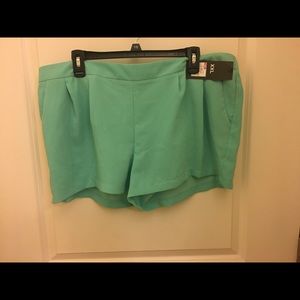 Mint green shorts