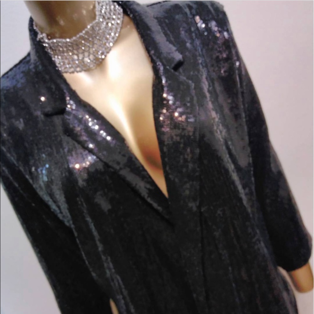 All Black Sequin Blazer.