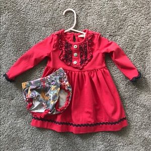 Matilda Jane Inspire 6-12 month red dress