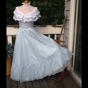 VTG 70s GUNNE SAX Prom Dress/Gown