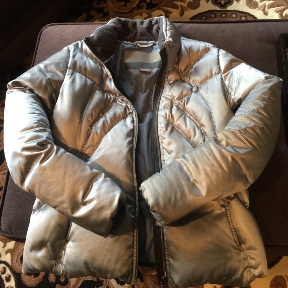 Nike silver puffer jacket