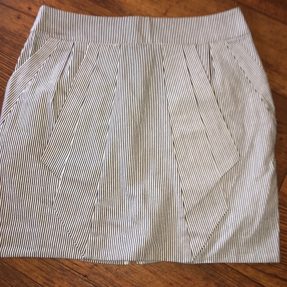 Freeway Fun Striped Miniskirt