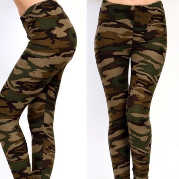 ❤️NEW OS Brushed Knit CAMO leggings - Picture 2 of 3