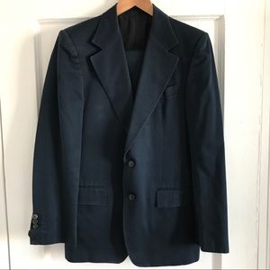 Navy blue cotton YSL by Tom Ford suit