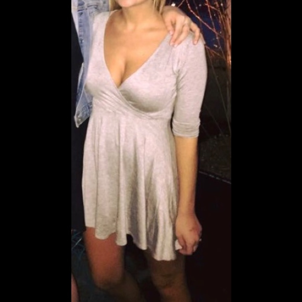Grey mini dress