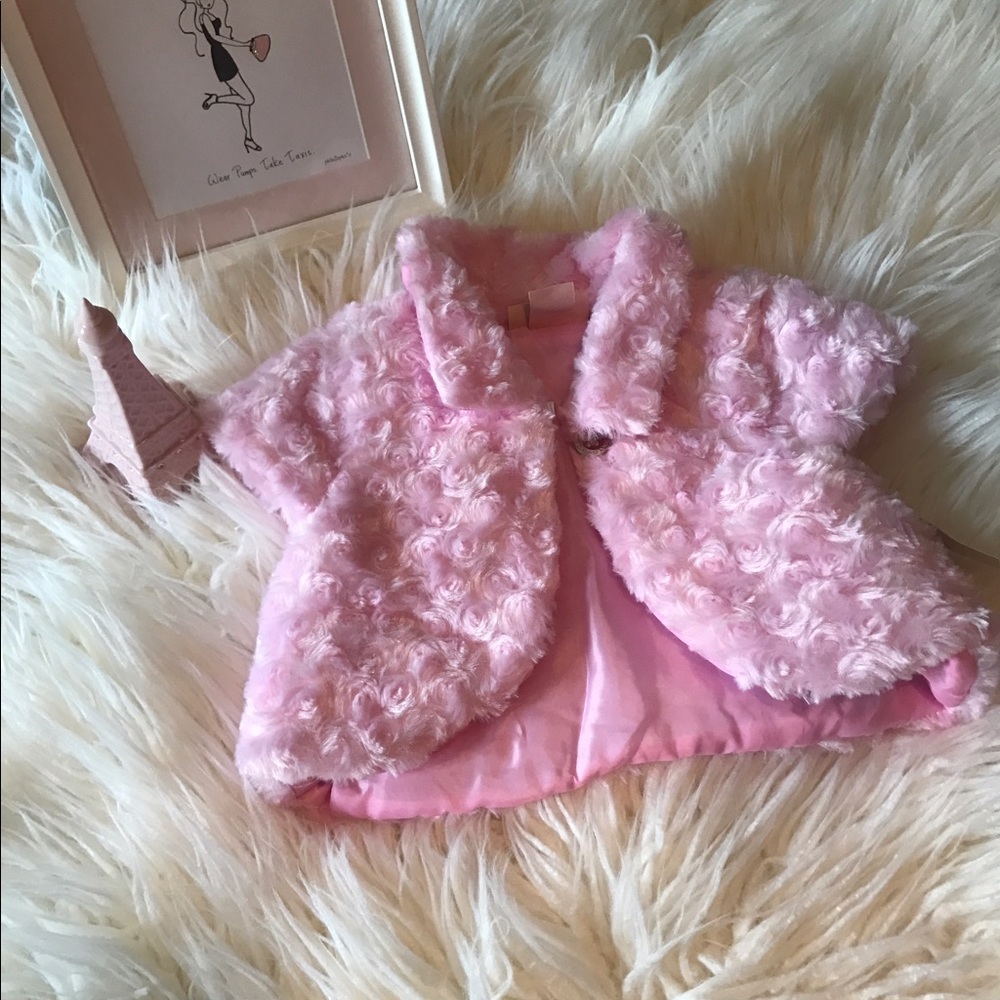 NWT pink furry juicy couture vest