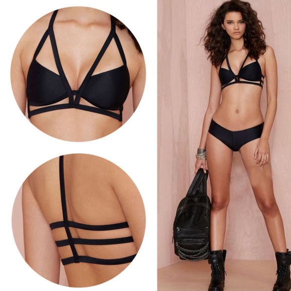 Spaghetti Strap Halter V-Neck Bra - Picture 2 of 5