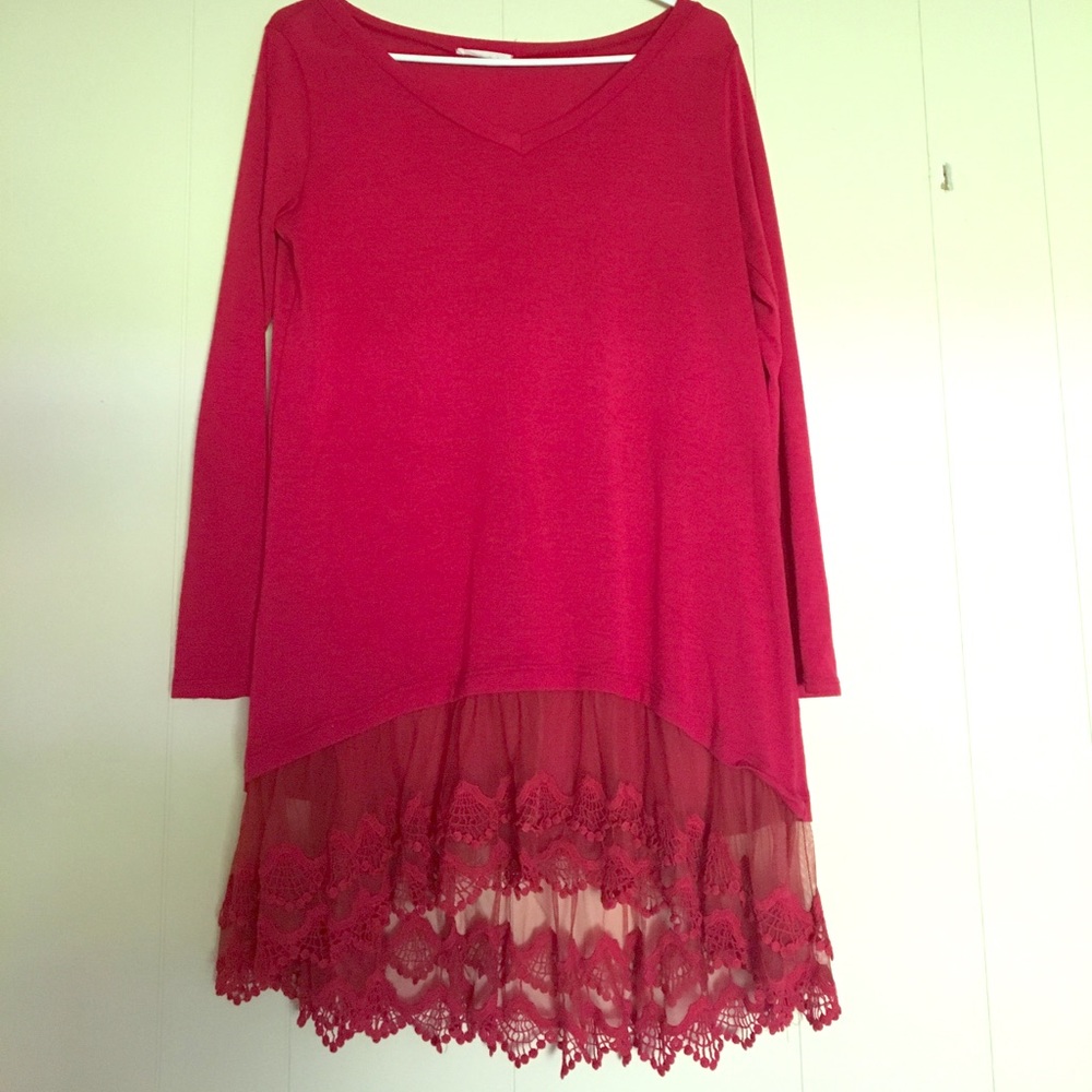 Ruffle Tunic size large
