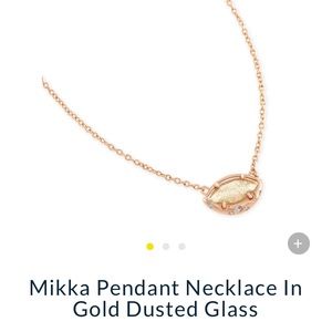 Mikka in Rose Gold and Gold Dusted Glass