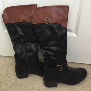 Never Been Worn! Black and Brown Boots