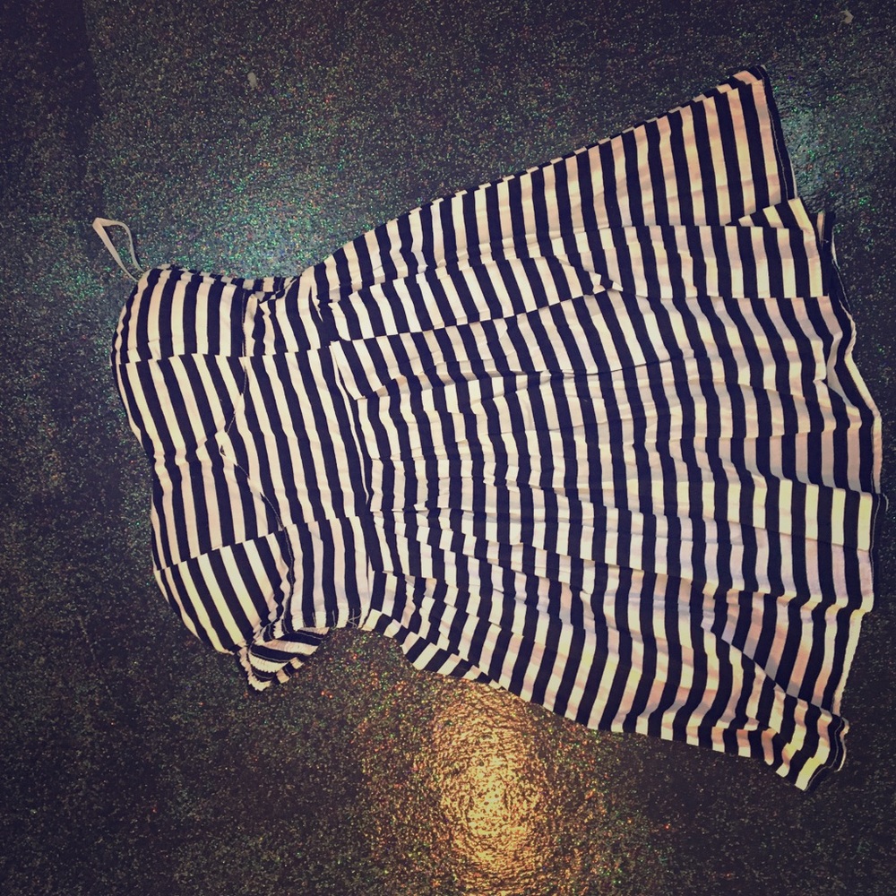 Stripe pinup rockabilly nautical sailor  dress