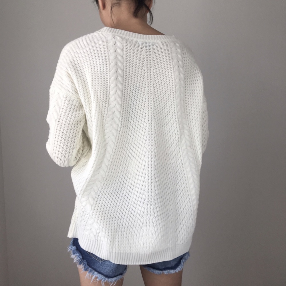 Tabitha sky knit sweater top - Picture 4 of 4