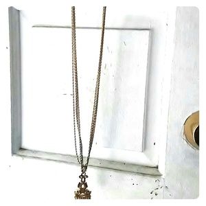 24 kt gold 4 chain necklace