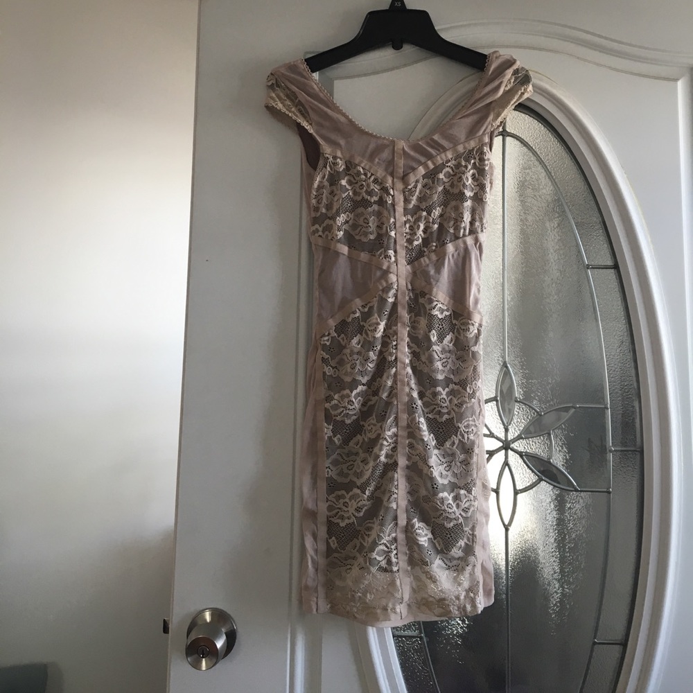 H&M lace detail mini dress