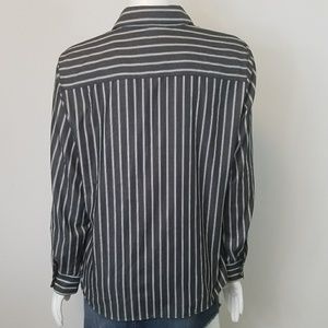 Foxcroft Tops - Foxcroft Striped Button Blouse Foxcroft Tops - Foxcroft Striped Button Blouse