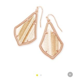 Alex Earrings in Gold Dusted Glass
