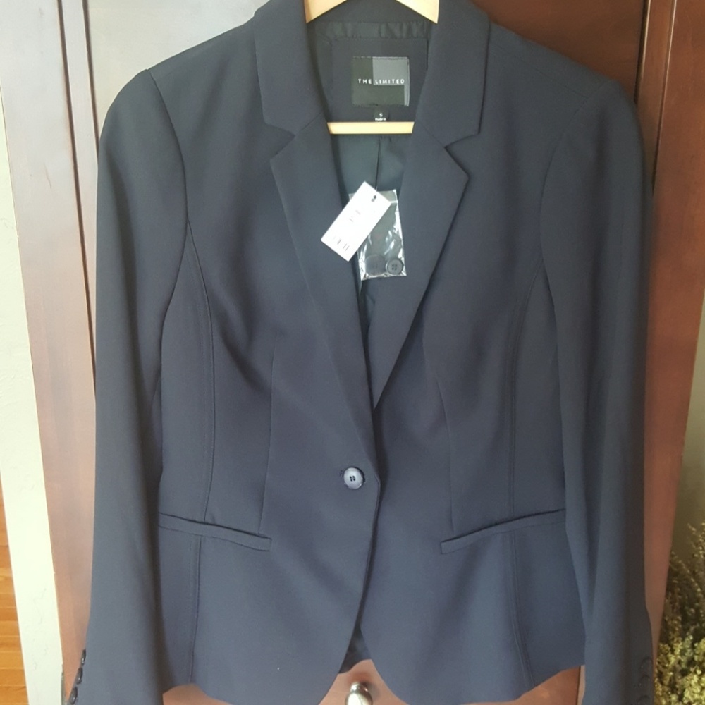 Limited Navy Crepe Business Suit Separate