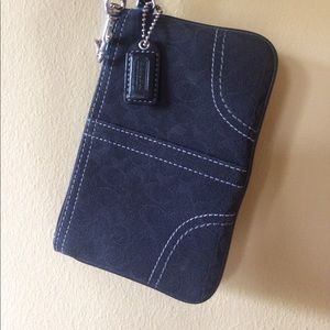 Black Coach Wristlet