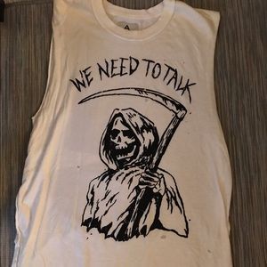 NWT UNIF Grim Reaper Muscle Tank sz S