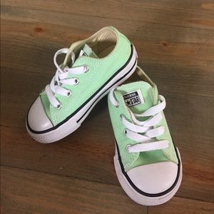 Mint green converse