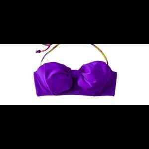 Target bow strapless bathing suit top