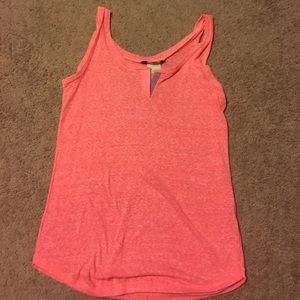 Hot pink v-neck tank