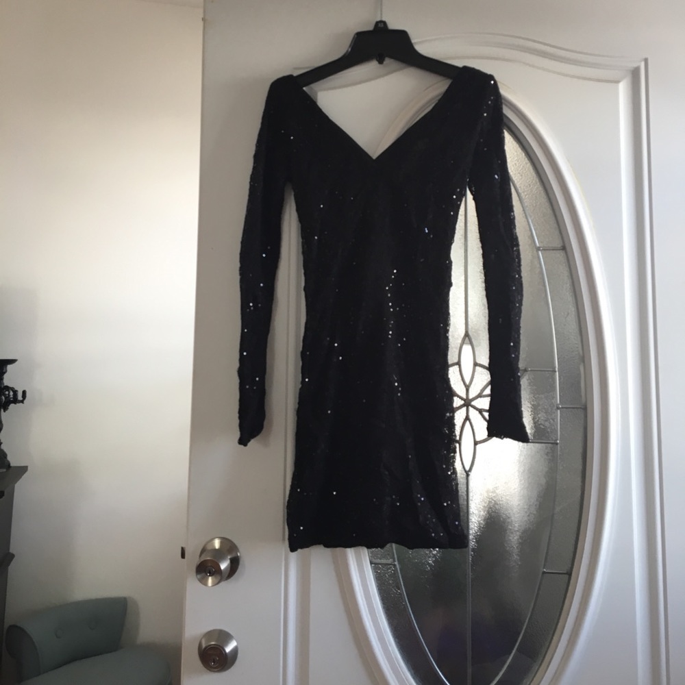 Material girl sequin fitted dress