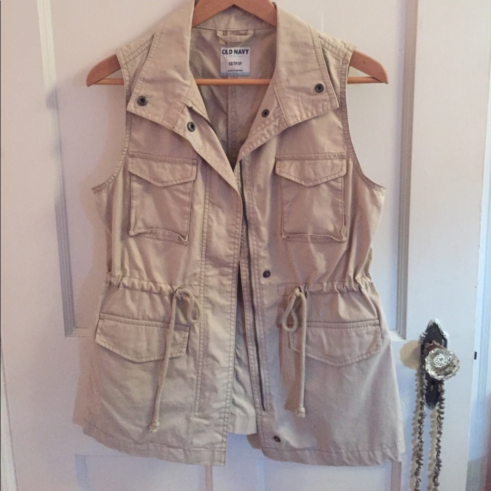Old Navy Tan Utility Vest