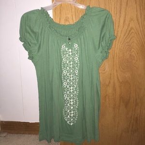 Sonoma Ruffled Peasant Top