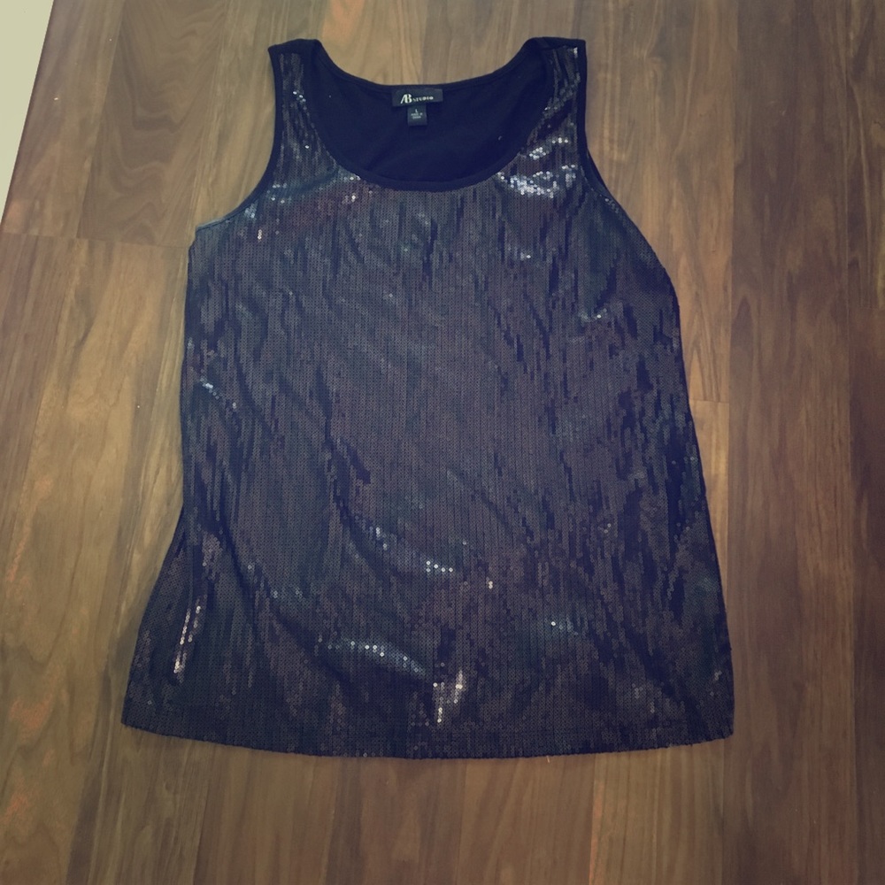 Sequined tank lg