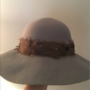 Anthropologie feather hat