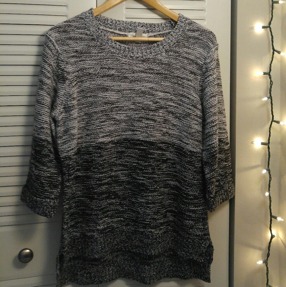 Dress Barn Womens Large Grey Sweater