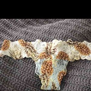 Pineapple Lace Thong