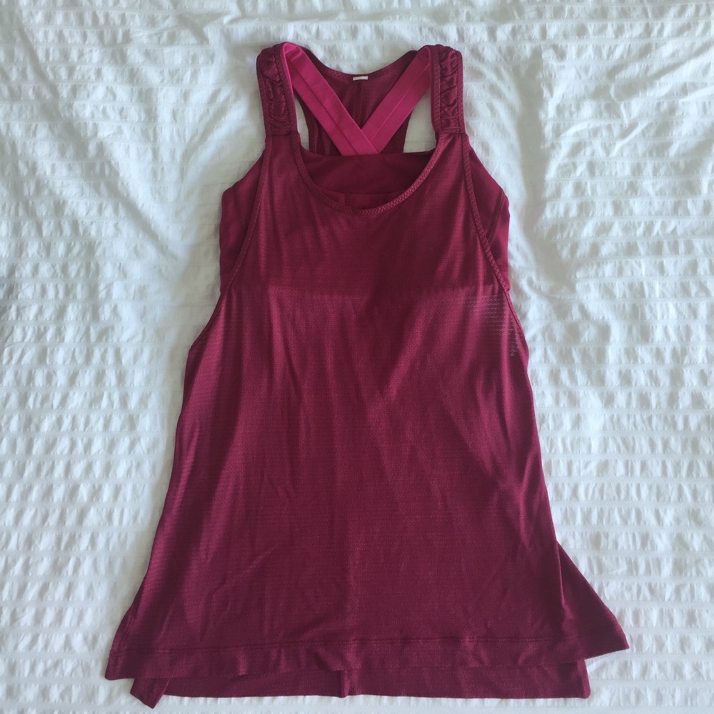 Lululemon shirt with sport bra