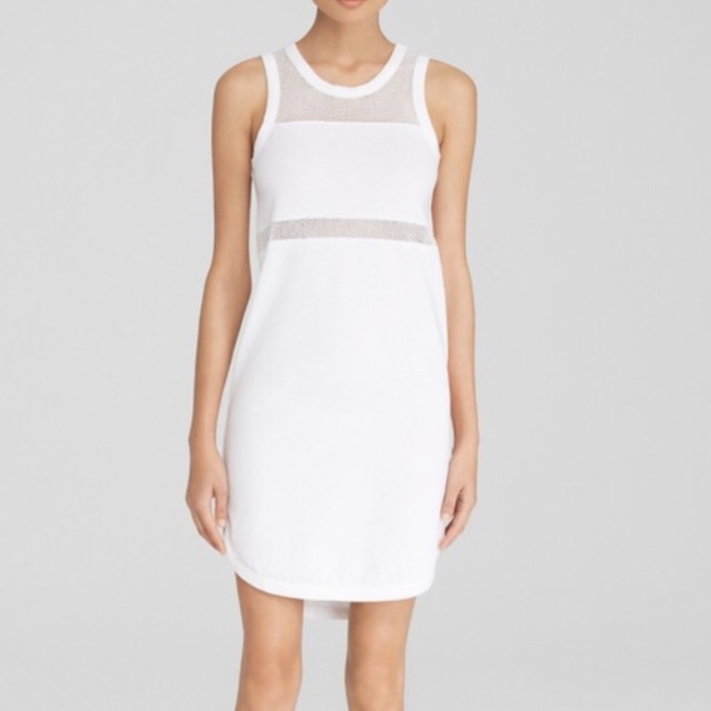 White large rag and bone dress with mesh
