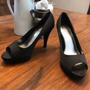Special occasion satin heels