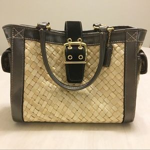 Coach Straw Box Tote #4419