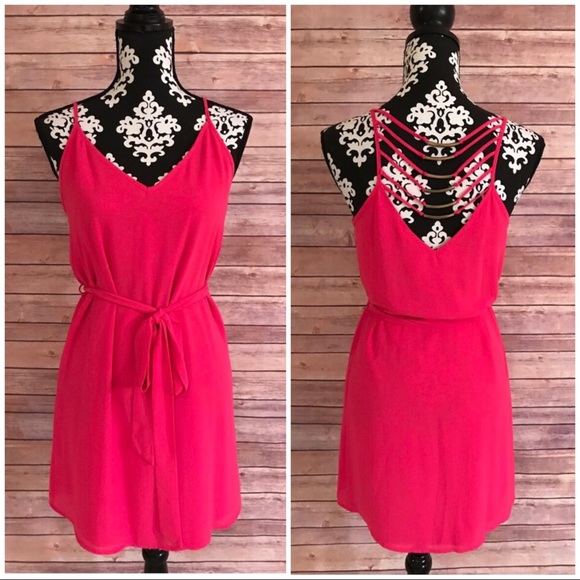 Zebra Hot Pink Dress